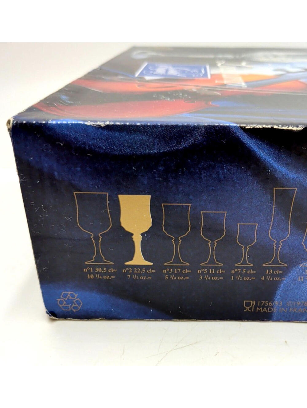 4 Cristal d'Arques Longchamp Stemmed Wine Crystal Wine Glass/Goblets France MINT - Picture 4 of 8